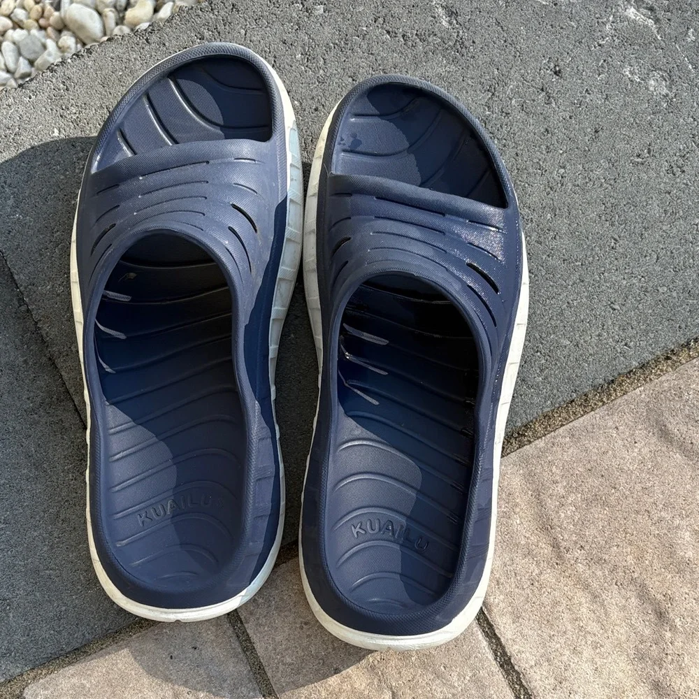 Kuailu Men's recovery Sandals - Casual Comfort